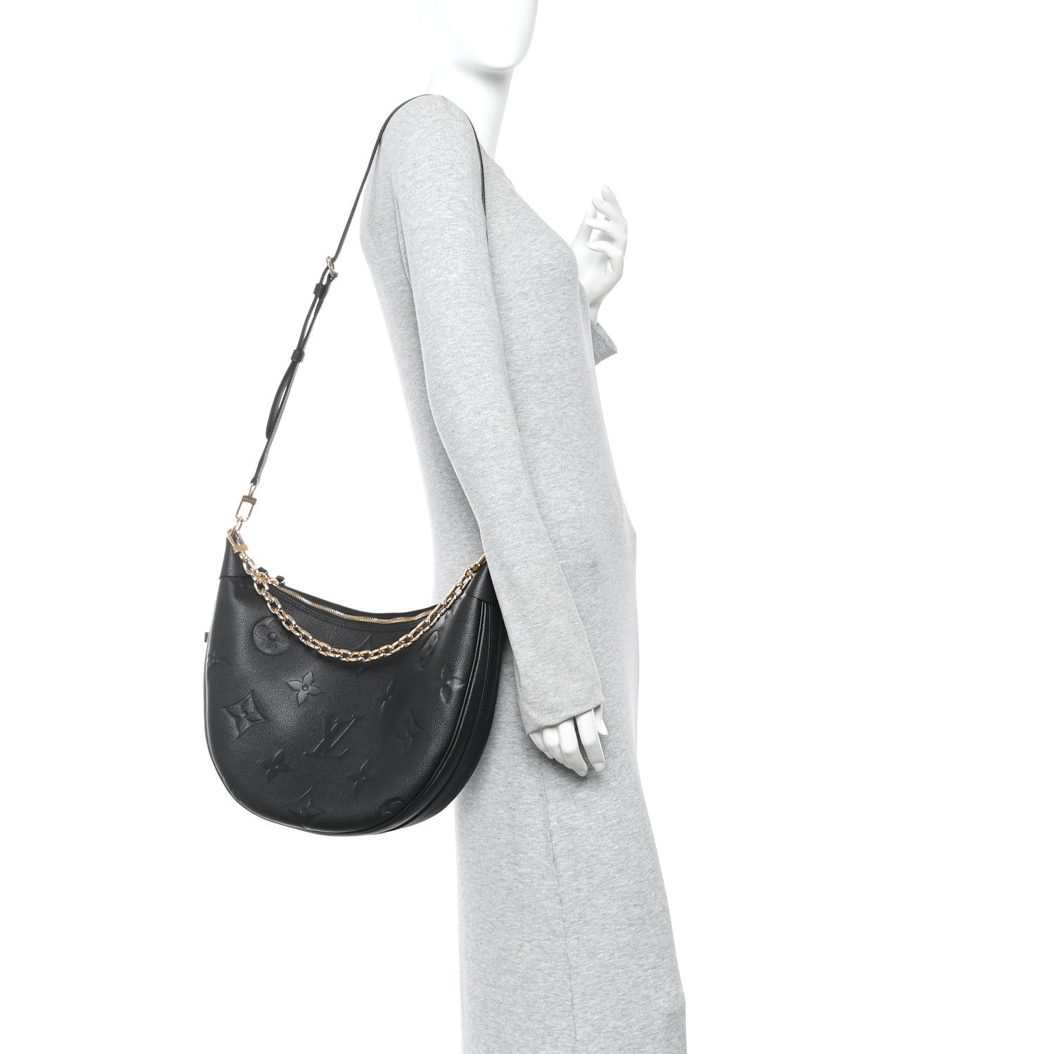 Louis Vuitton Empreinte Monogram Giant Loop Hobo Black