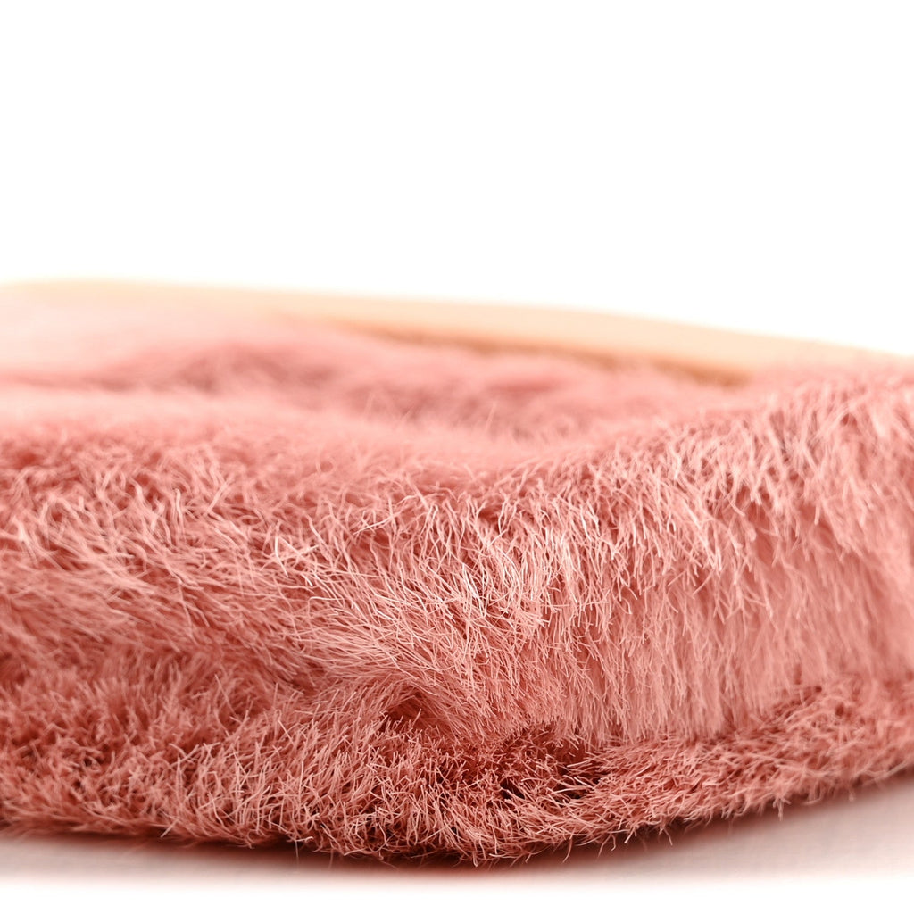 Chanel Rabbit Fur N°5 Pochette Pink Orange