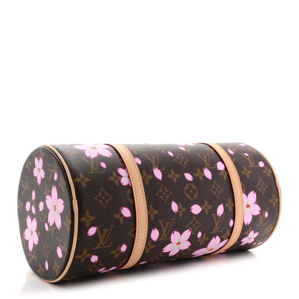 Louis Vuitton LV X TM Monogram Cherry Blossom Papillon Sakura Brown