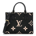 Louis Vuitton Empreinte Monogram Giant Onthego PM Black Beige