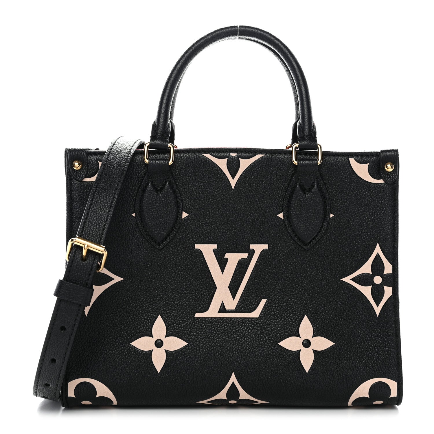 Louis Vuitton Empreinte Monogram Giant Onthego PM Black Beige