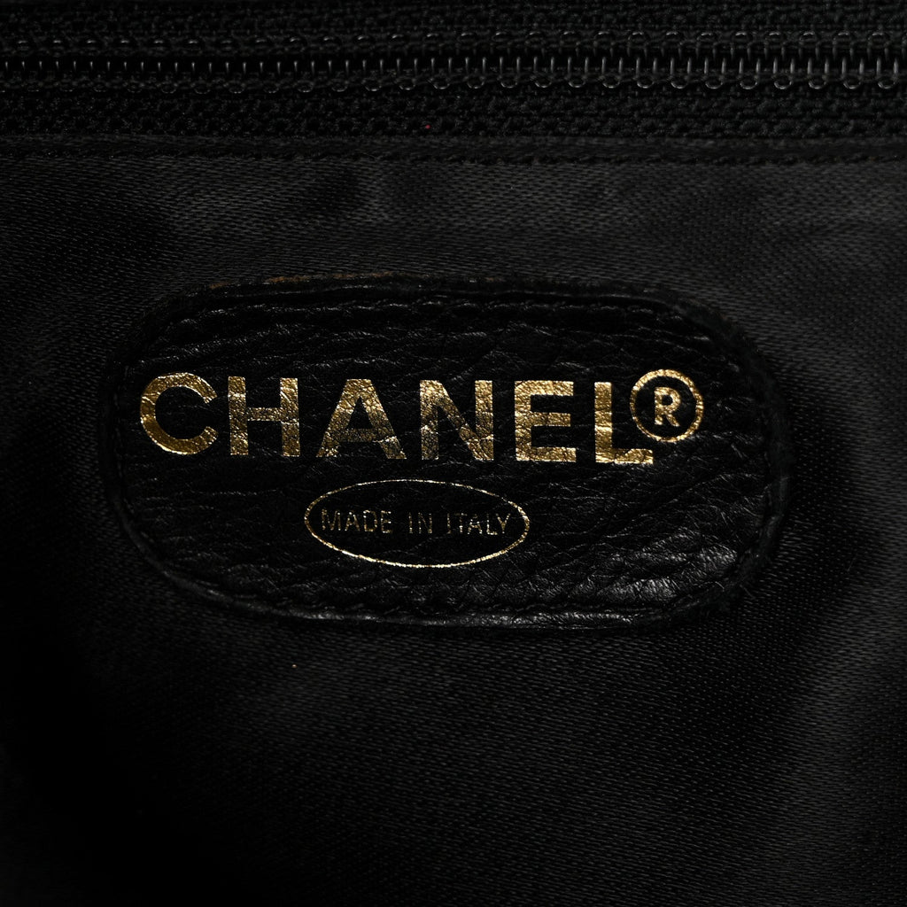 Chanel Suede CC Drawstring Backpack Black