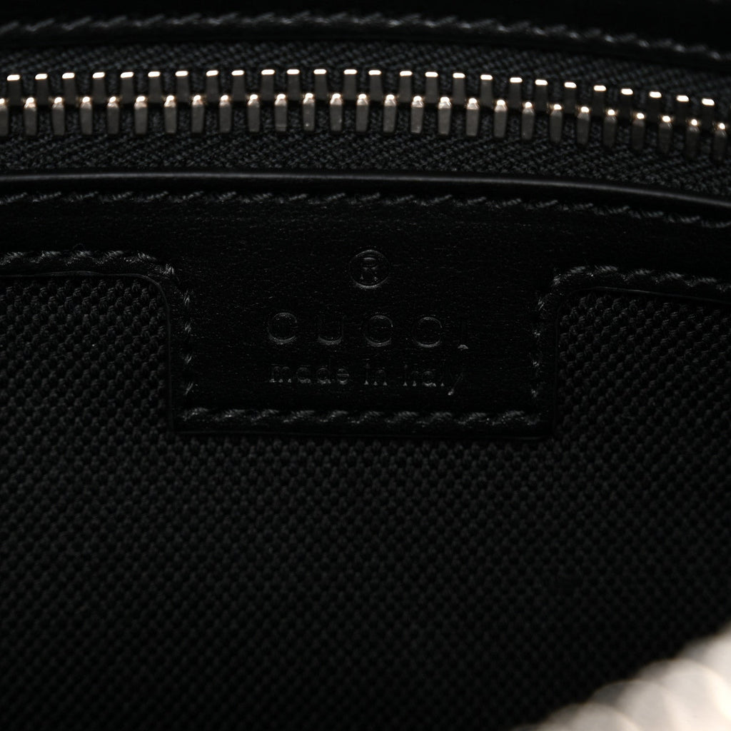 Gucci Soft GG Supreme Monogram Web Belt Bag Black Grey