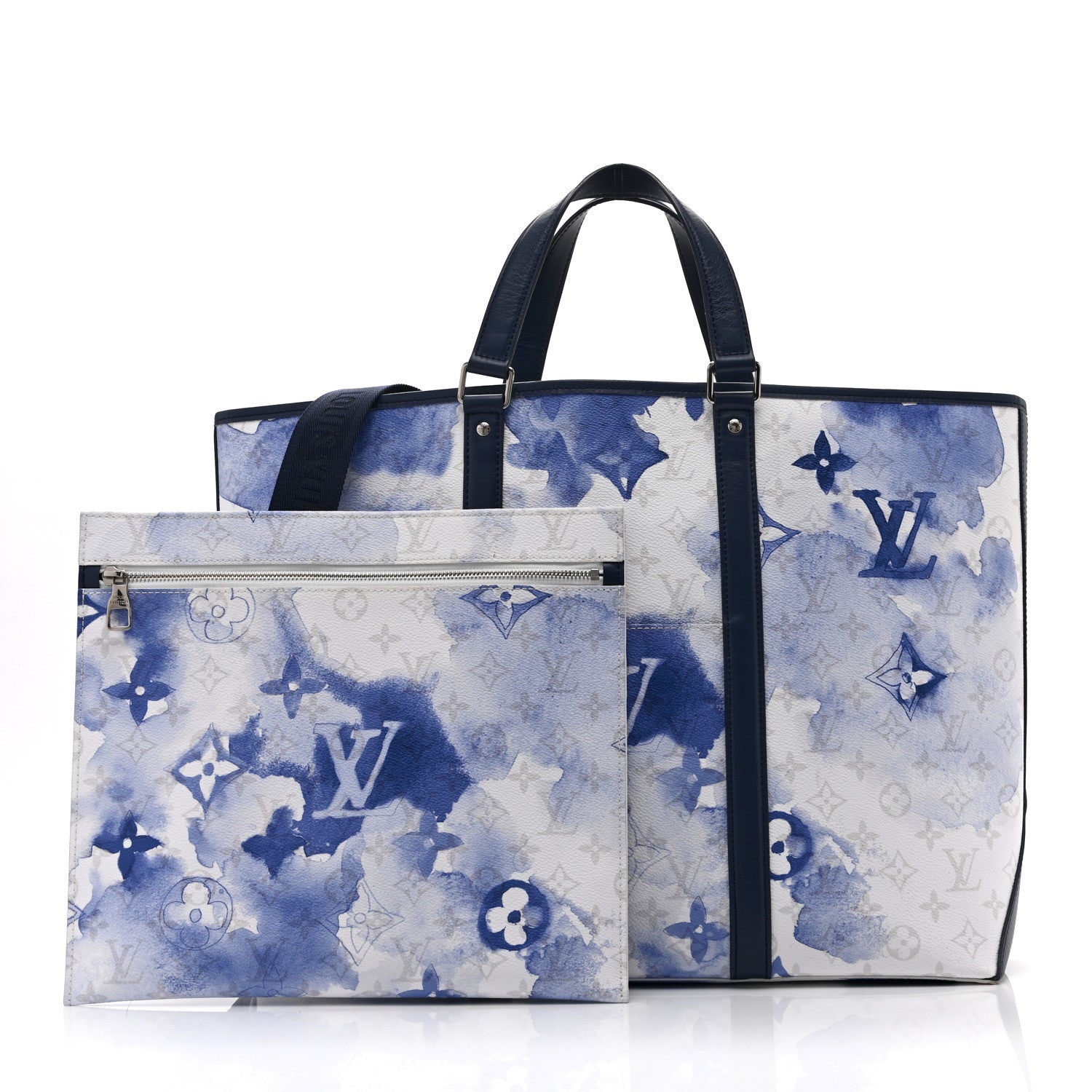 Louis Vuitton Monogram Watercolor New Tote GM Blue