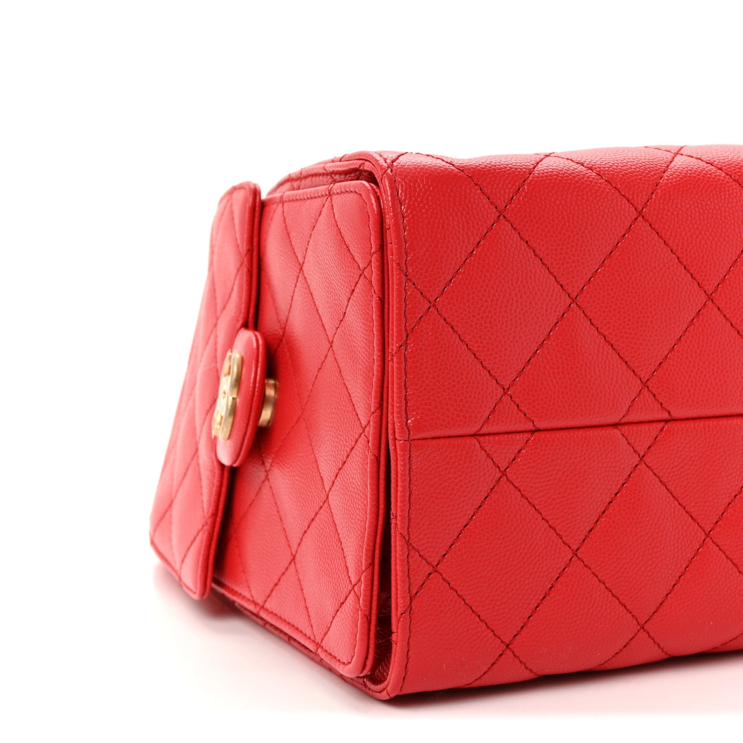 Chanel Caviar Quilted Small Chanel 25 Handbag Dark Red