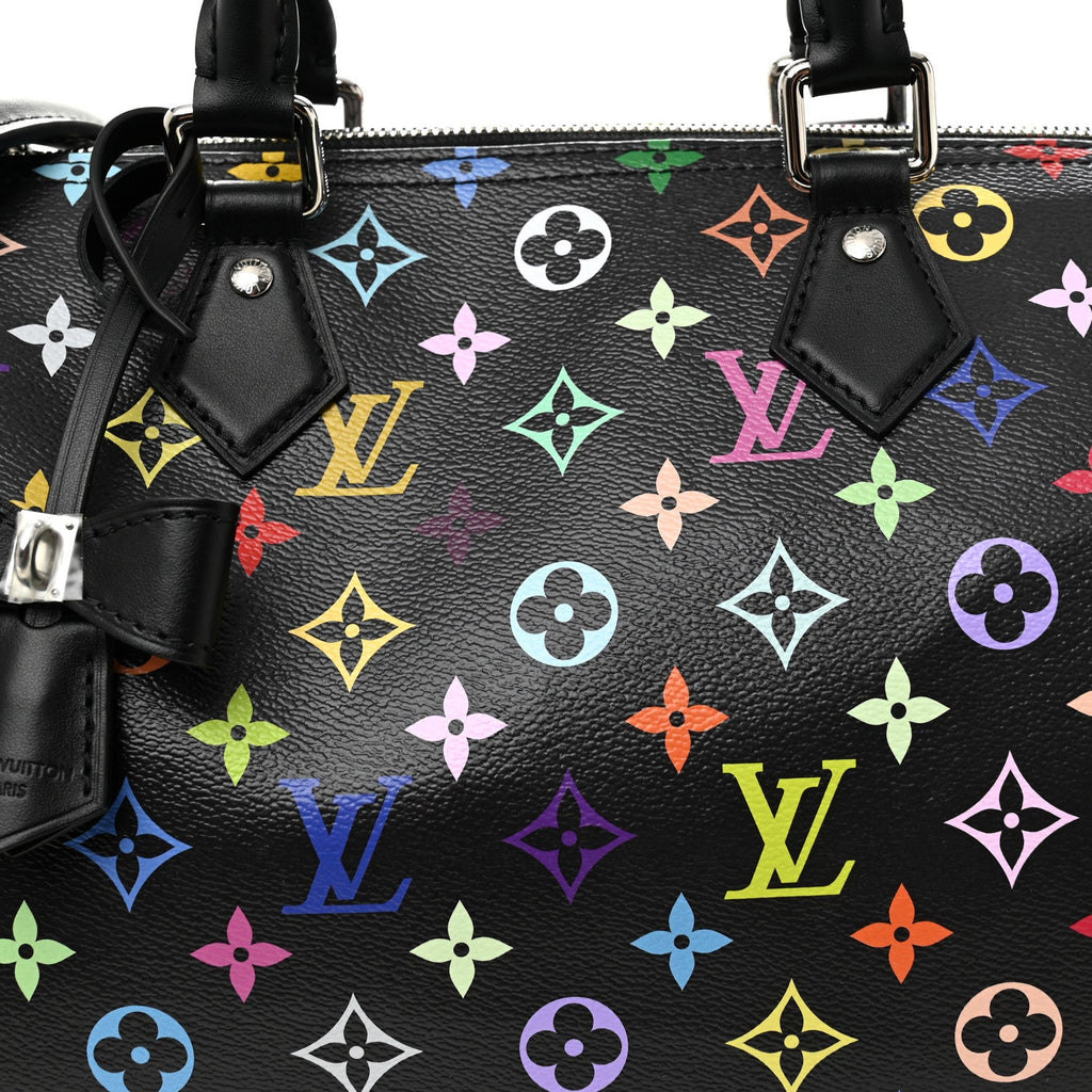 Louis Vuitton LV X TM Monogram Multicolor Speedy Soft 30 Black