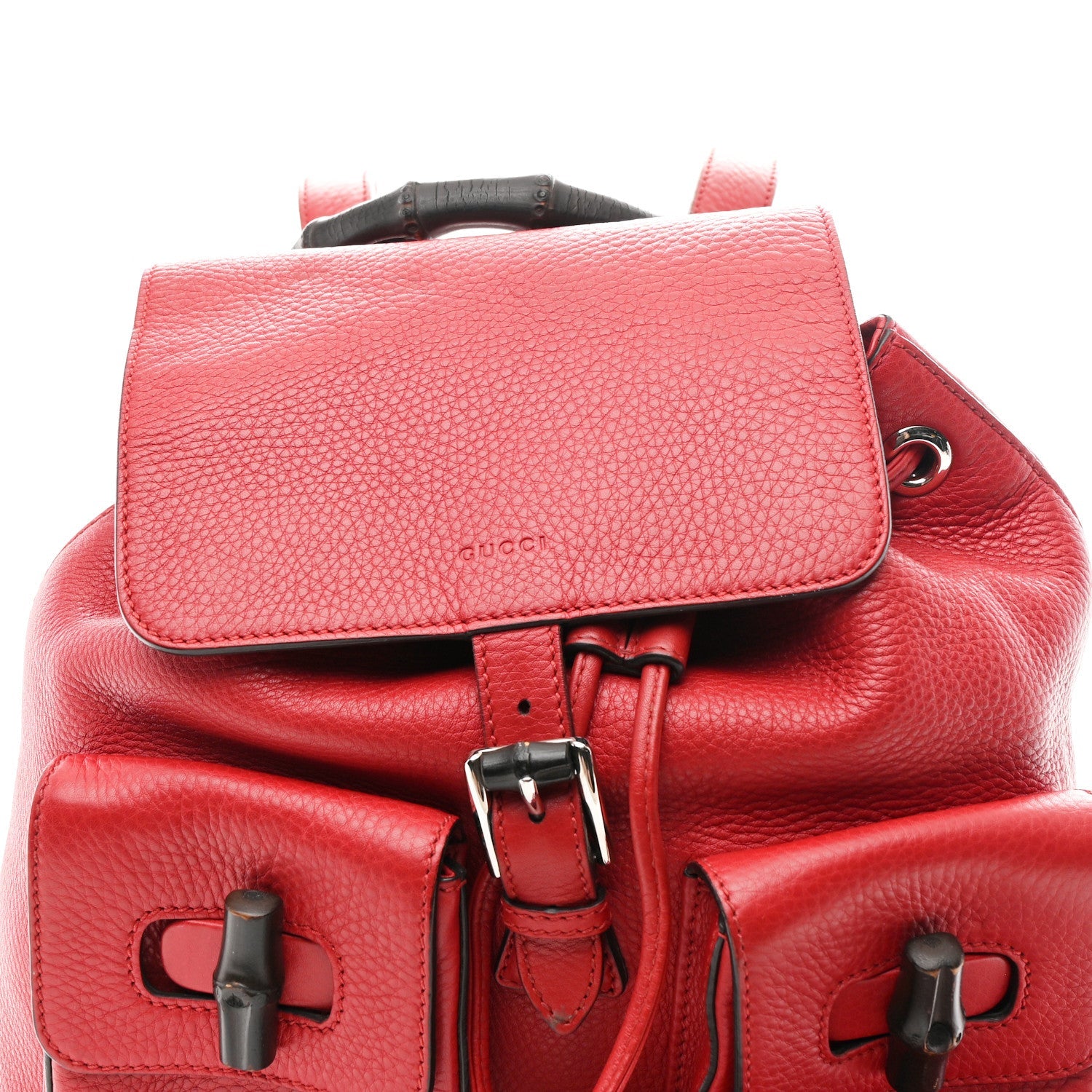 Gucci Cellarius Calfskin Medium Bamboo Backpack Petunia