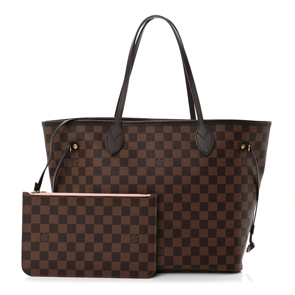 Louis Vuitton Damier Ebene Neo Neverfull MM Rose Ballerine
