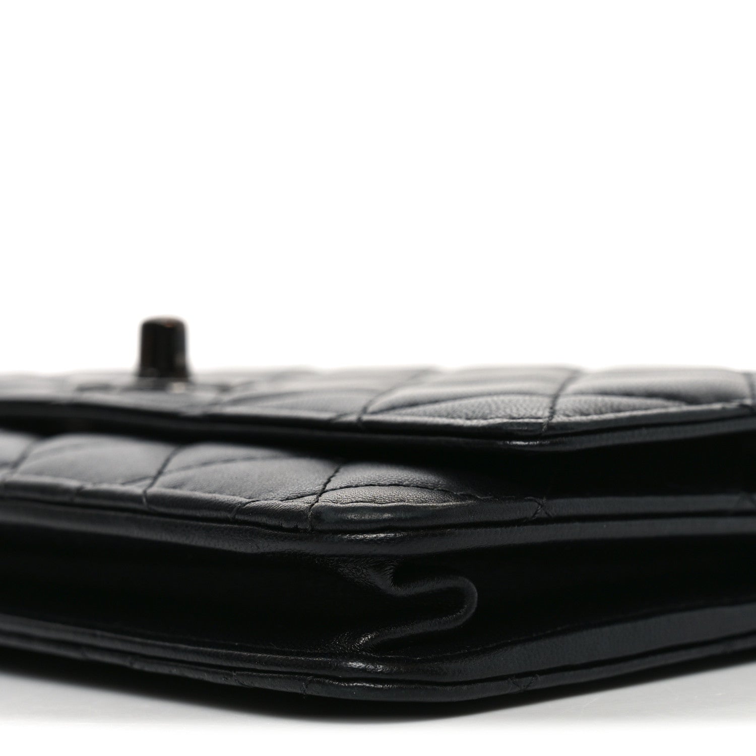 Chanel Lambskin Quilted Trendy CC Wallet On Chain WOC So Black