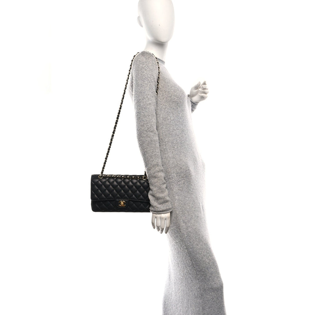 Chanel Caviar Quilted Medium Double Flap Black