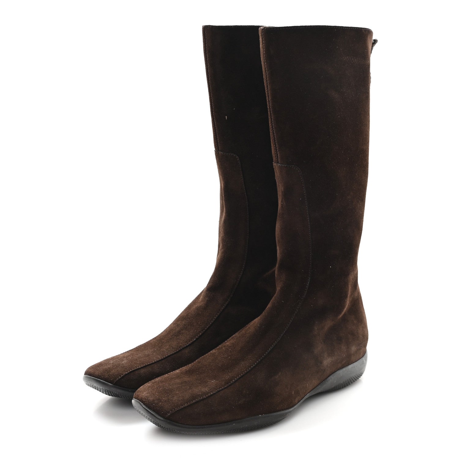 Prada Suede Boots 36.5 Brown