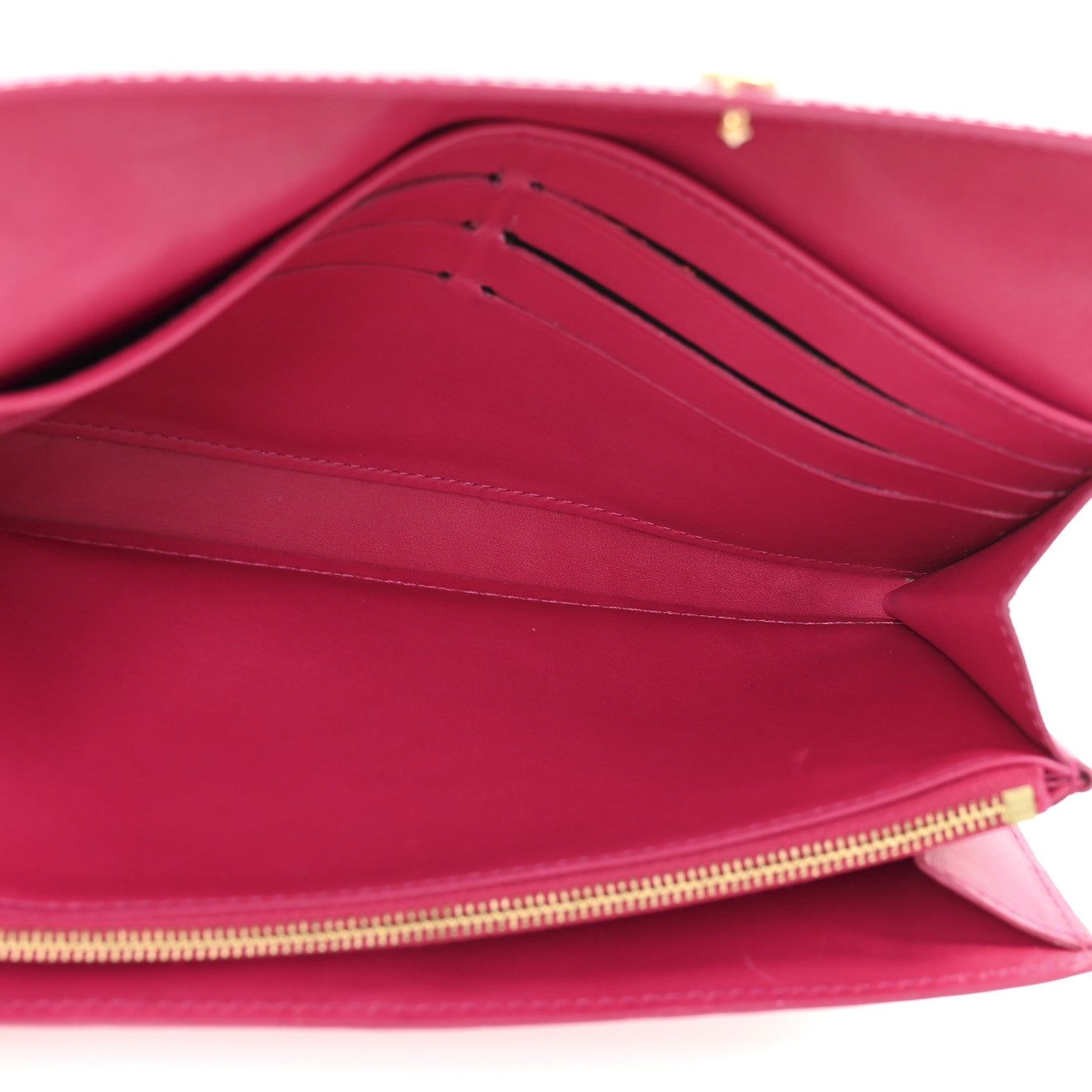 Louis Vuitton Vernis Ikat Sarah Wallet Rose Velours