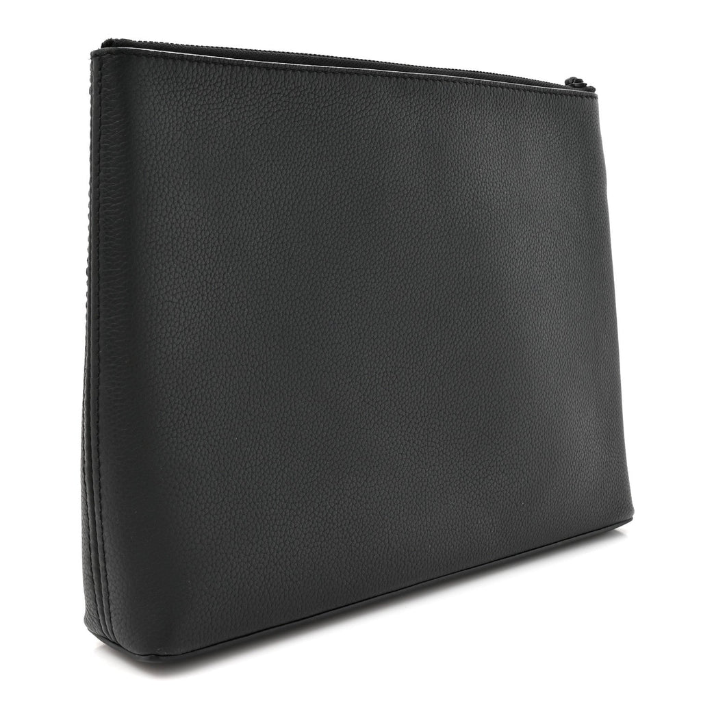 Louis Vuitton Grained Calfskin Aerogram Takeoff Pouch Black