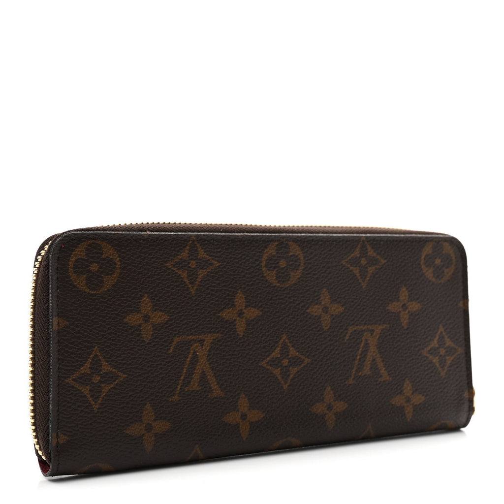 Louis Vuitton Monogram Clemence Wallet Fuchsia