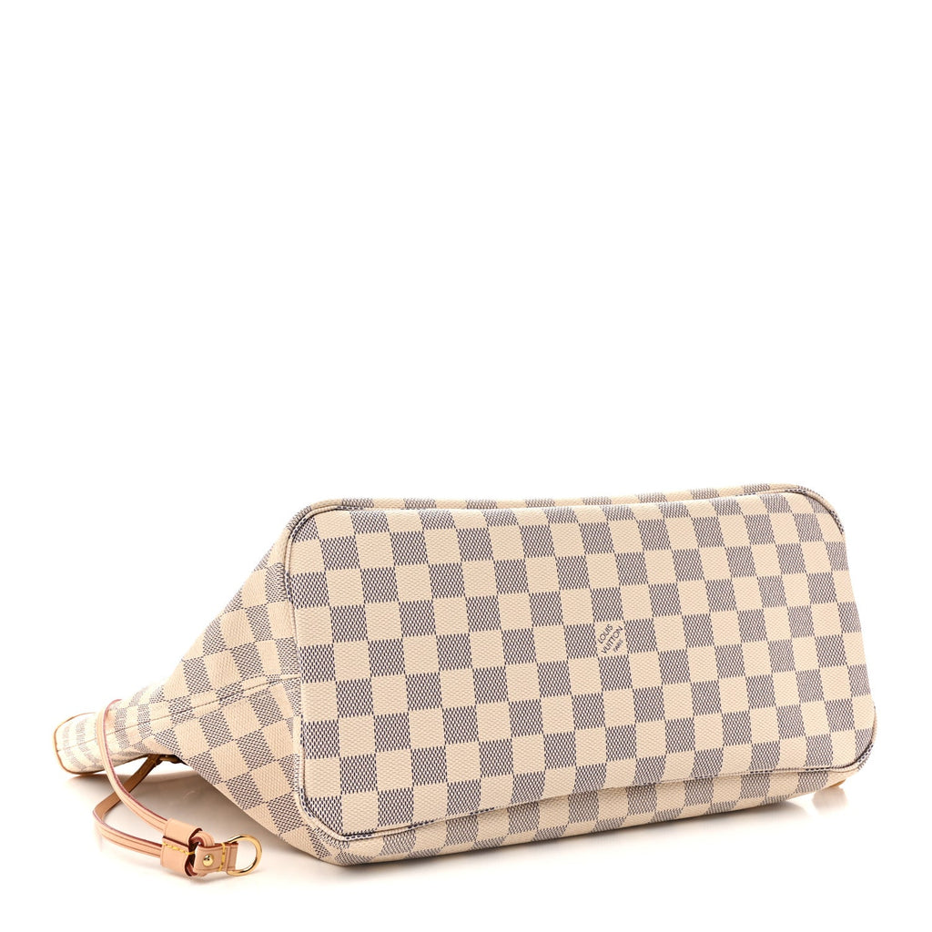 Louis Vuitton Damier Azur Neo Neverfull MM Rose Ballerine