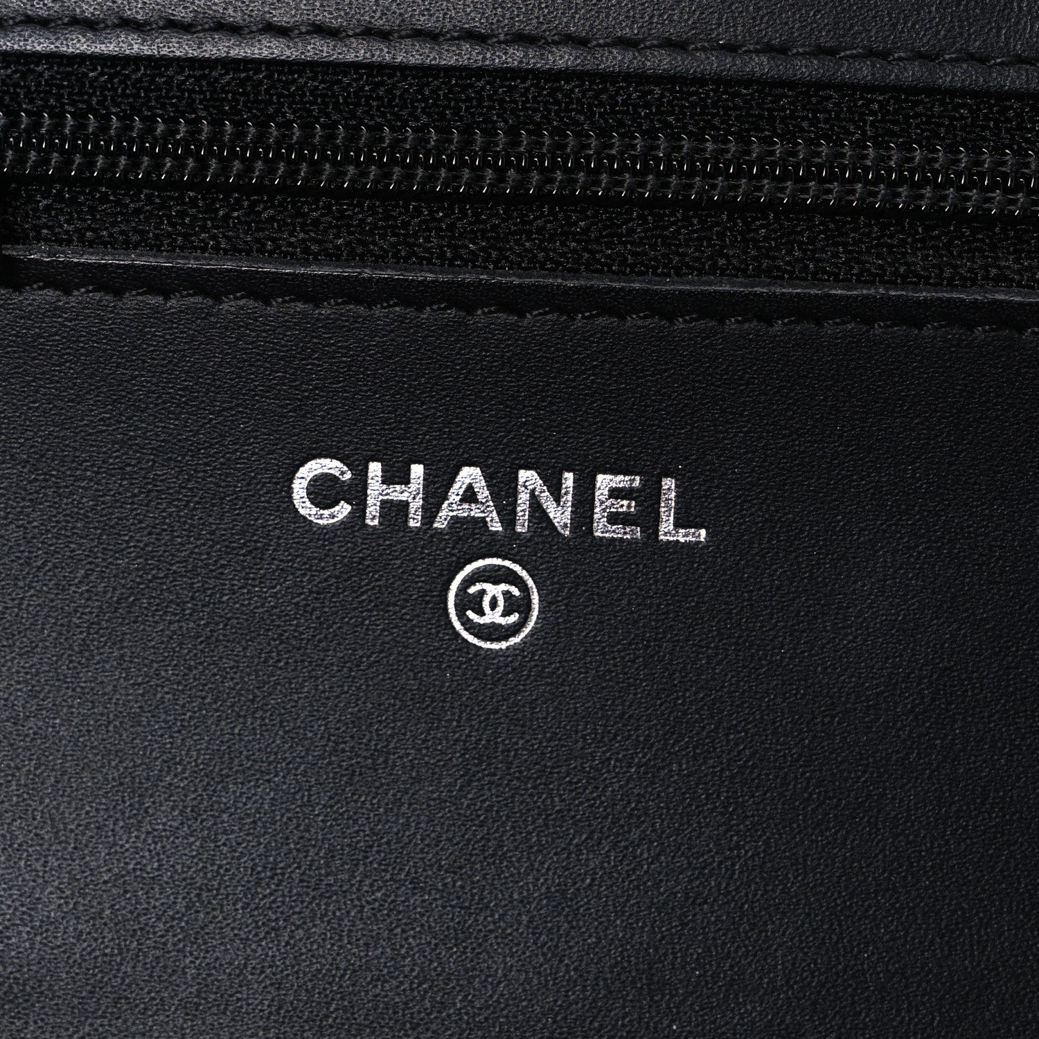 Chanel Glazed Aged Calfskin Reissue Wallet On Chain WOC So Black