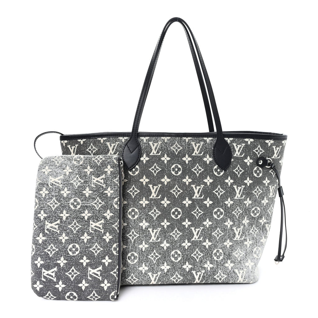 Louis Vuitton Denim Monogram Jacquard Neverfull MM Grey