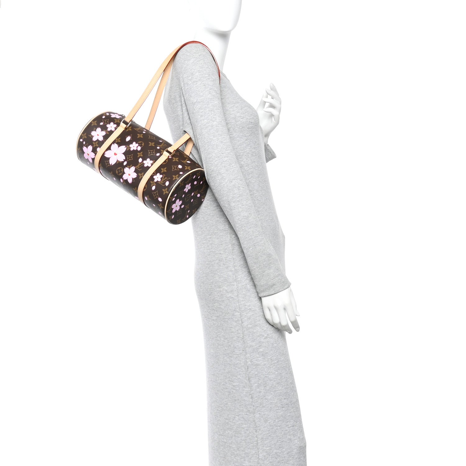 Louis Vuitton LV X TM Monogram Cherry Blossom Papillon Sakura Brown