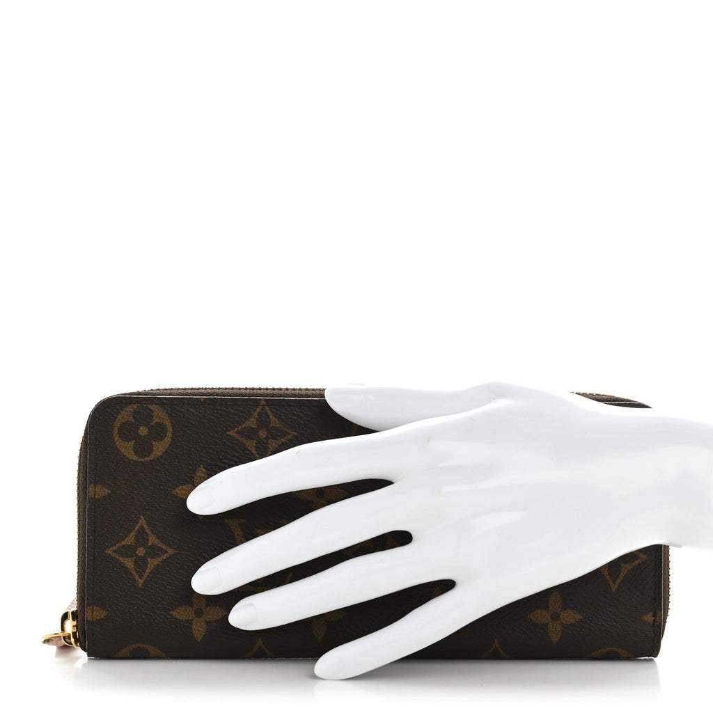 Louis Vuitton Monogram Clemence Wallet Rose Ballerine