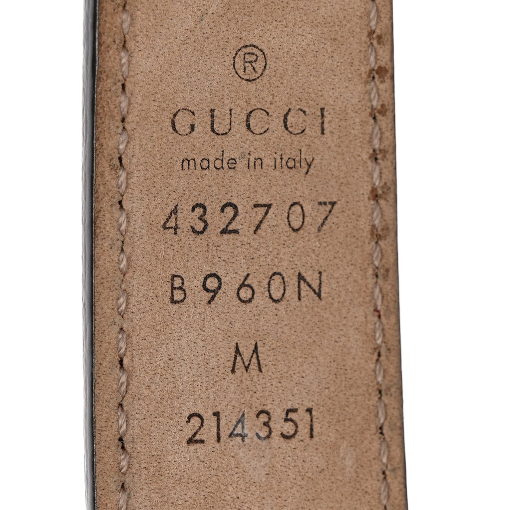 Gucci Calfskin Kids Double G 20mm Belt M Red
