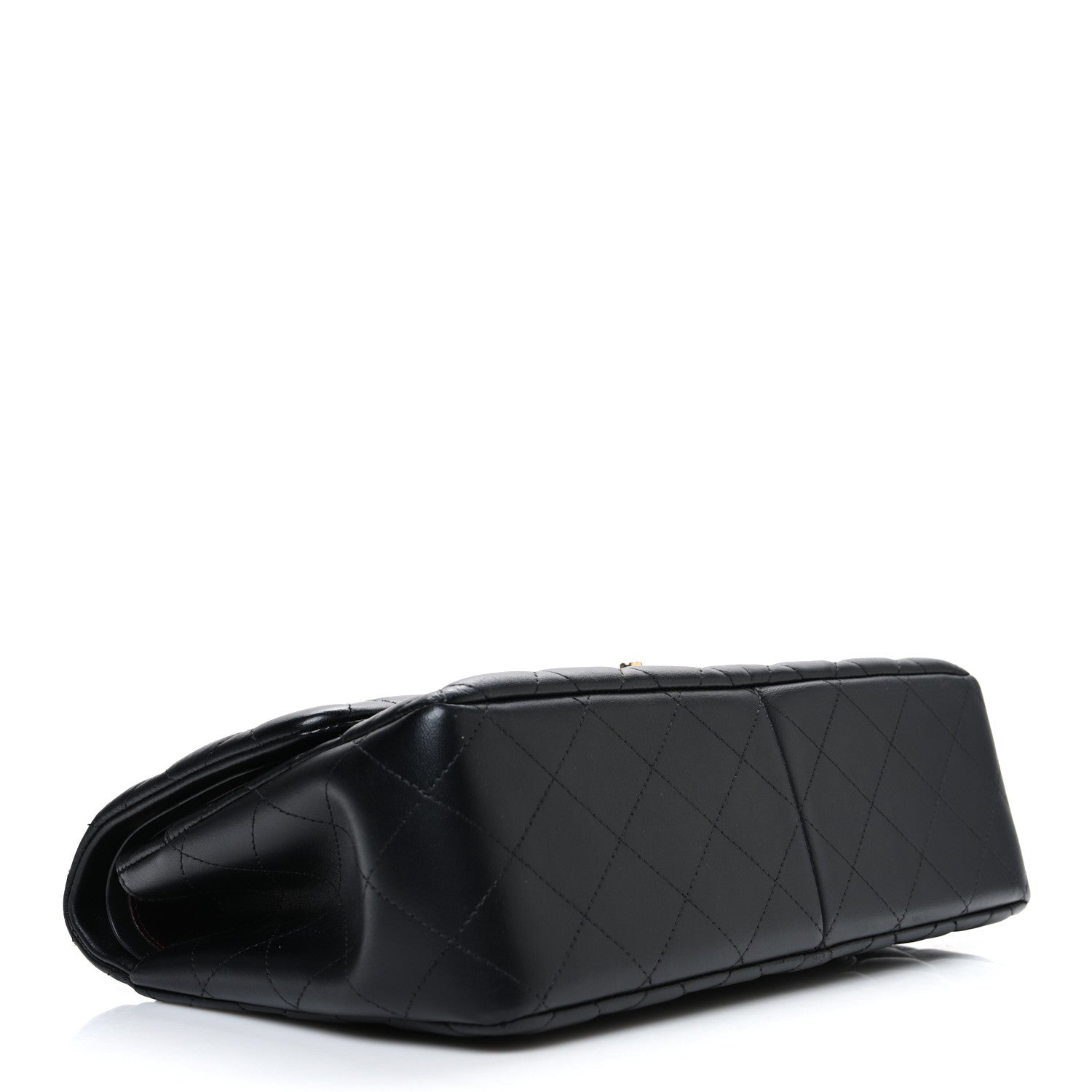 Chanel Lambskin Quilted Jumbo Double Flap Black