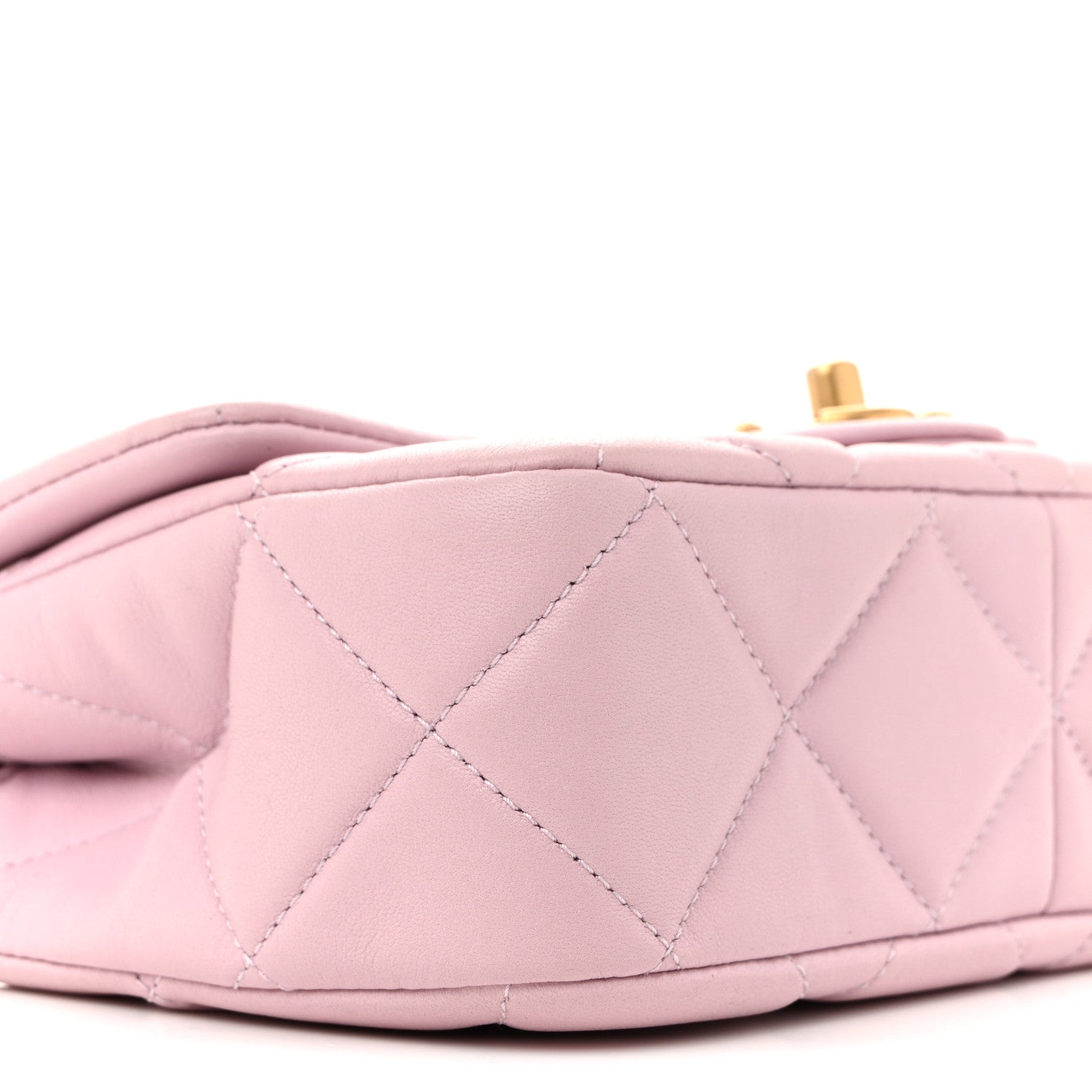 Chanel Lambskin Quilted Pearl Small Flap Light Purple