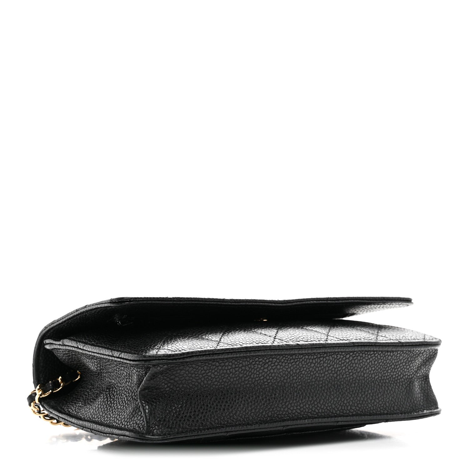 Chanel Caviar Quilted Wallet on Chain WOC Black