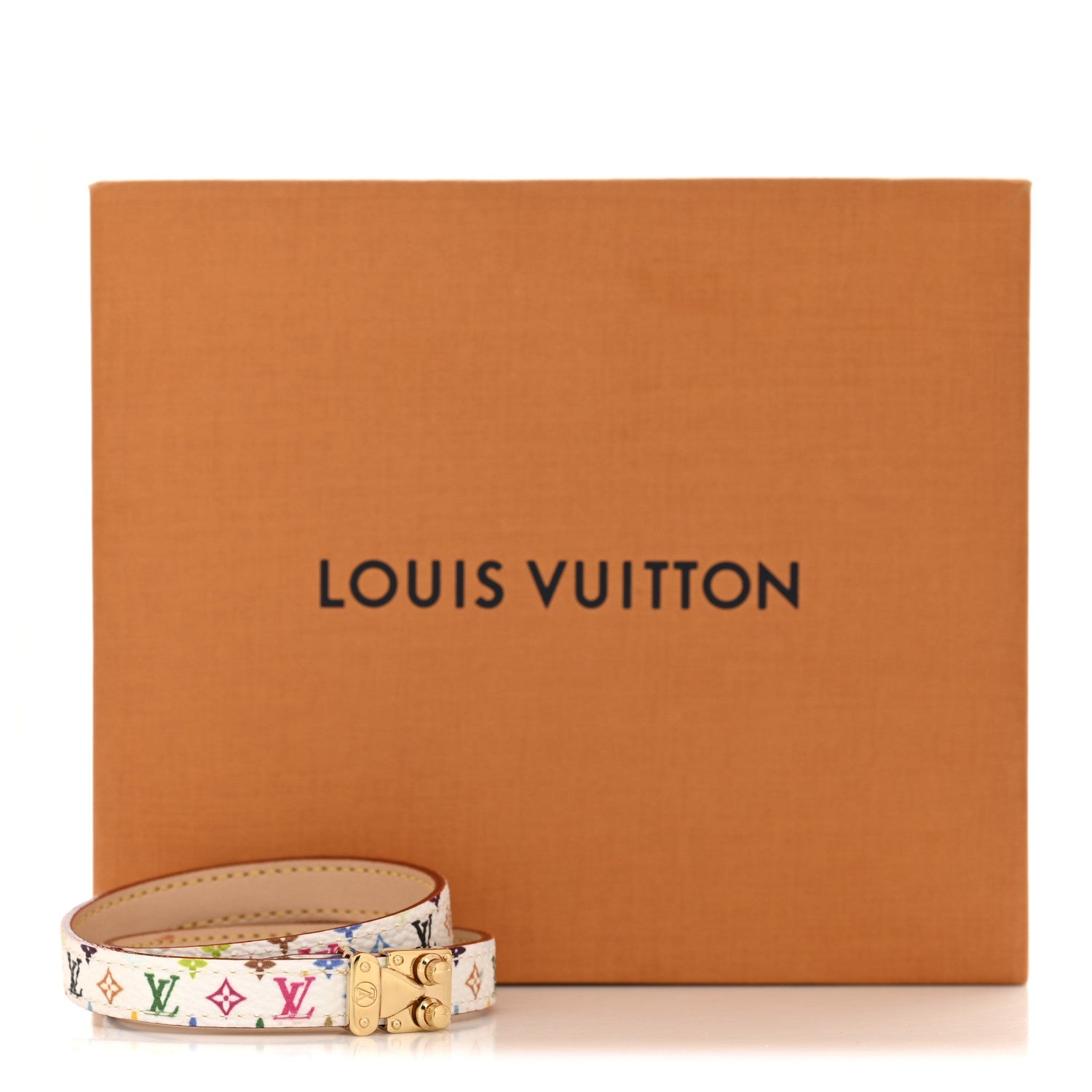 Louis Vuitton LV X TM Monogram Multicolor LV Signature Bracelet 17 White