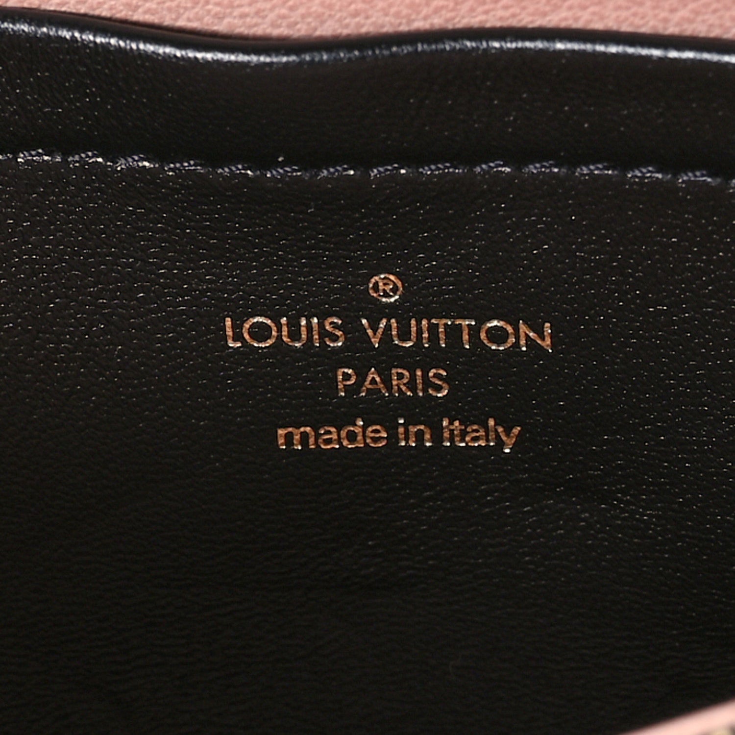 Louis Vuitton Lambskin Embossed Monogram Pochette Coussin Crossbody Black