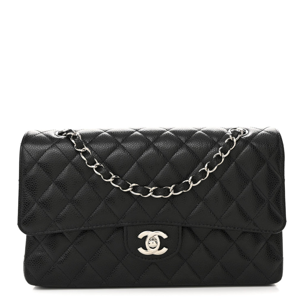 Chanel Caviar Quilted Medium Double Flap Black