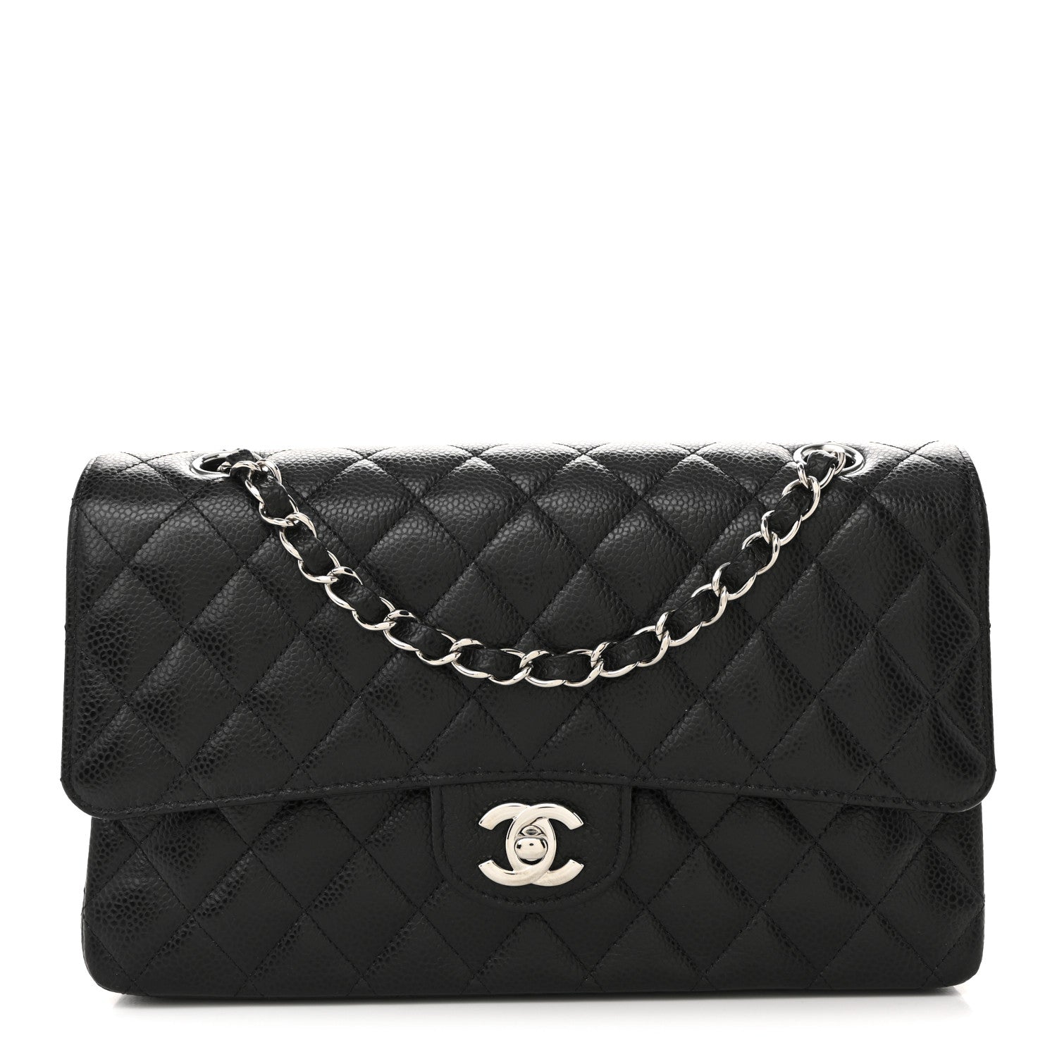 Chanel Caviar Quilted Medium Double Flap Black