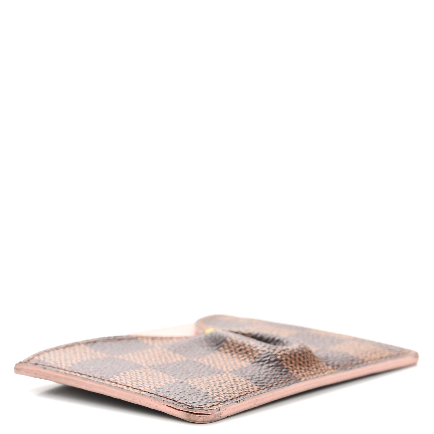 Louis Vuitton Damier Ebene Caissa Card Holder Rose Ballerine
