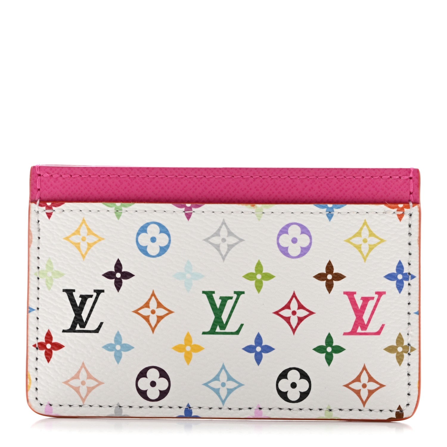 Louis Vuitton LV X TM Monogram Multicolor Card Holder Kawaii Pink