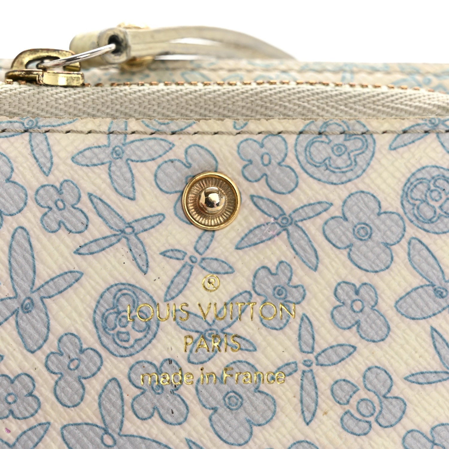 Louis Vuitton Monogram Fleuri Insolite PM Wallet Violet