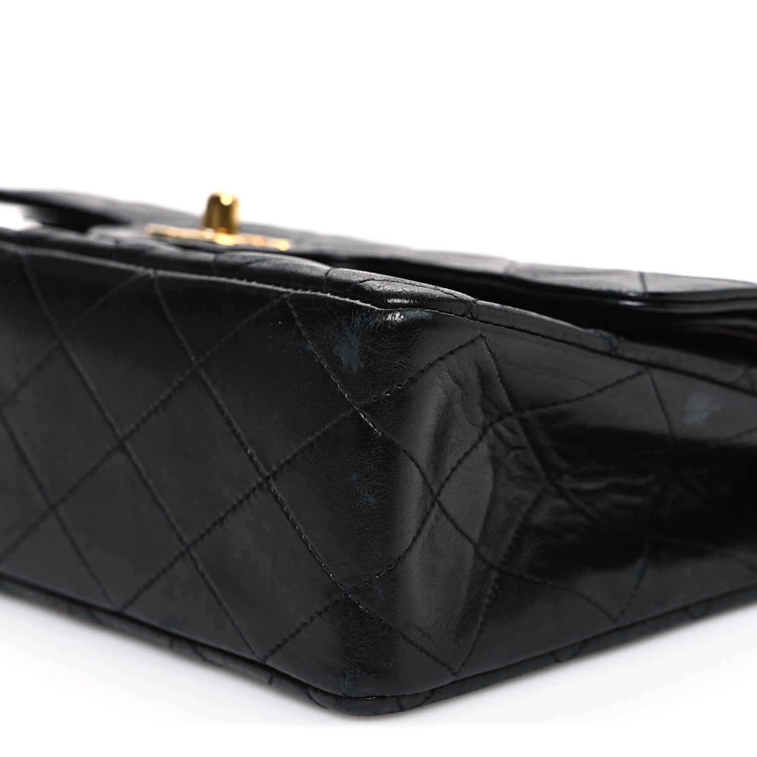 Chanel Lambskin Quilted Small Double Flap Black