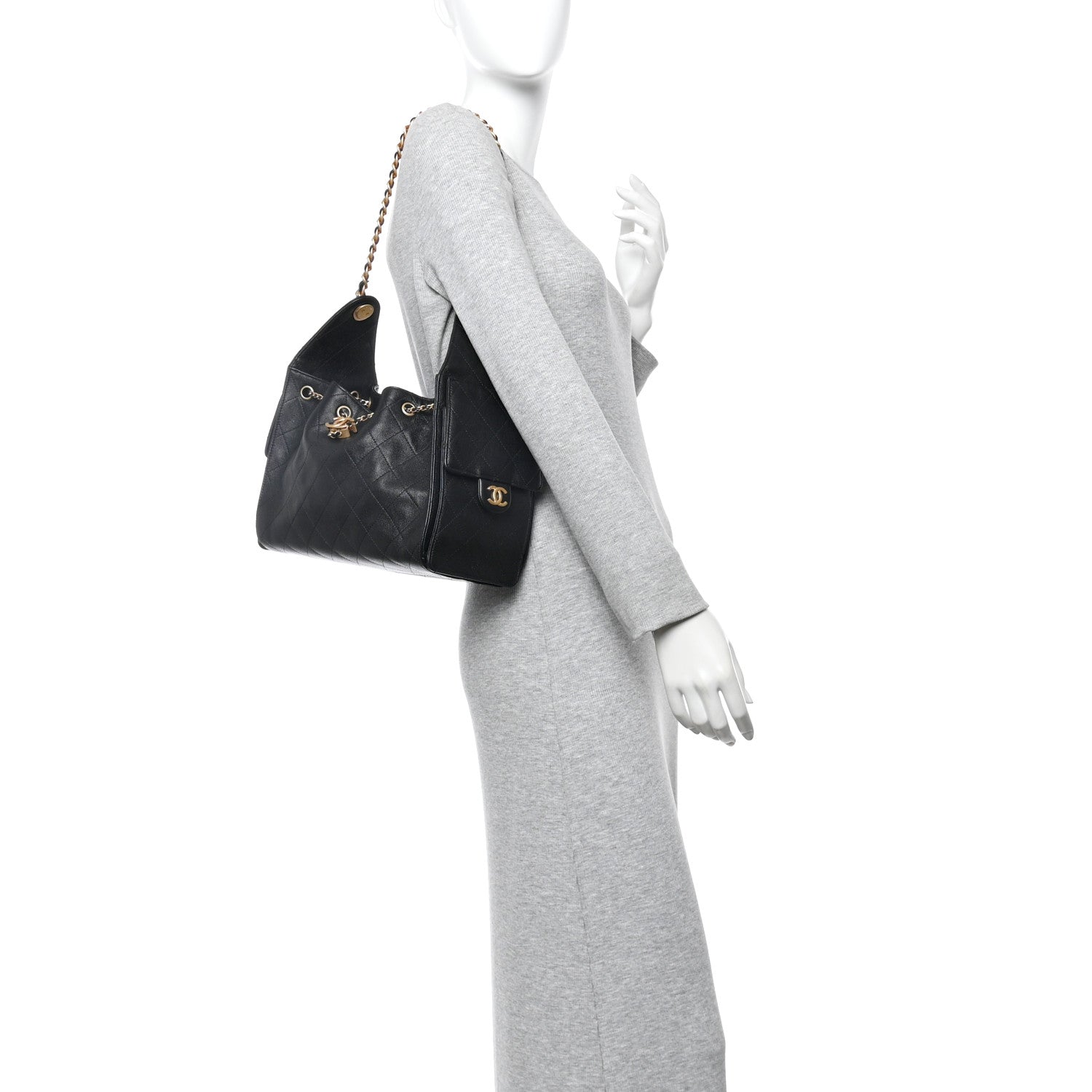 Chanel Caviar Quilted Small Chanel 25 Handbag Black