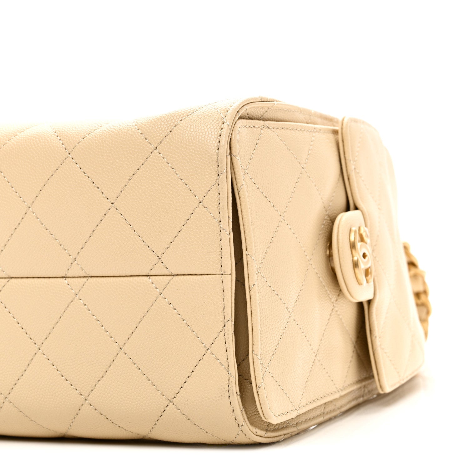 Chanel Caviar Quilted Small Chanel 25 Handbag Light Beige