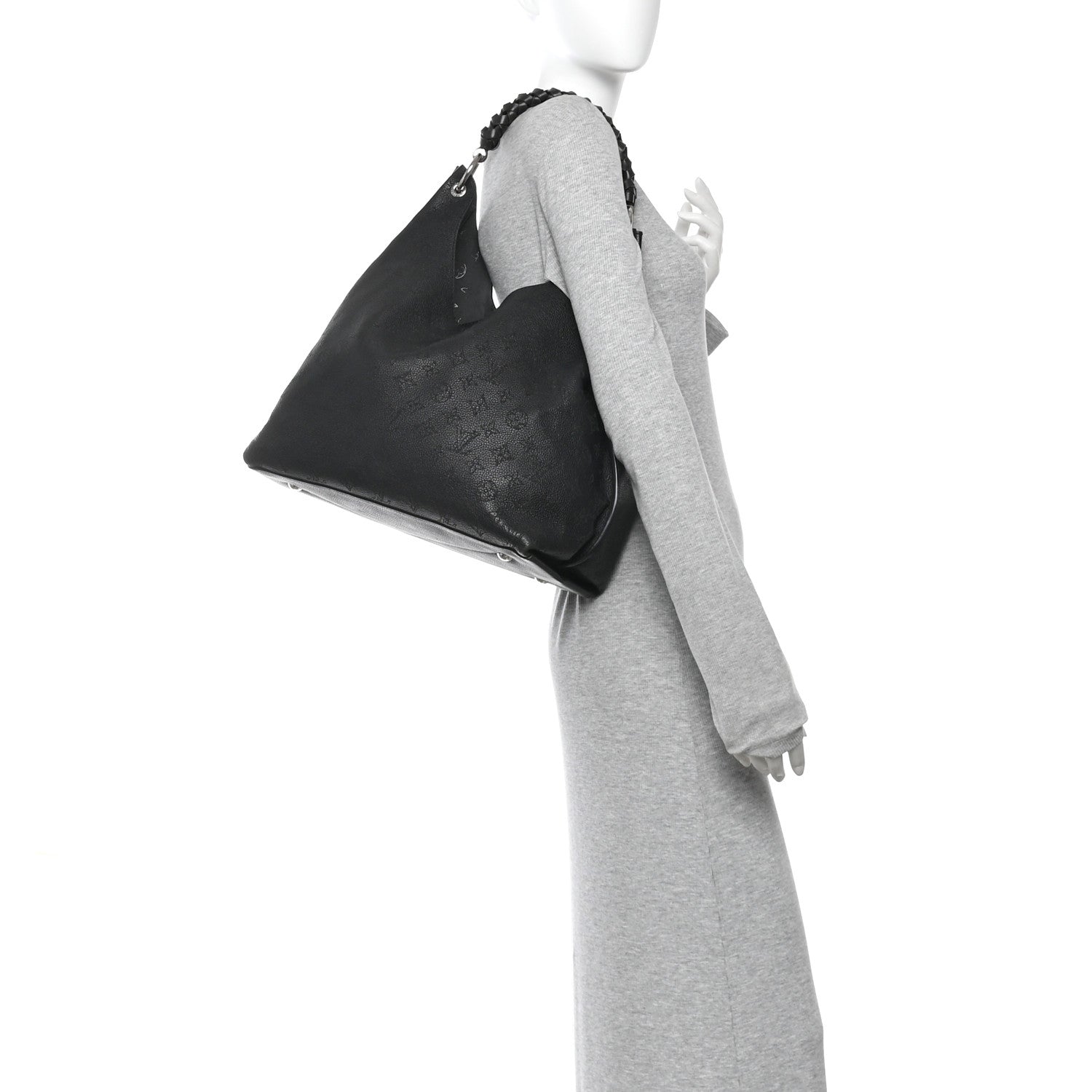 Louis Vuitton Mahina Carmel Hobo Black
