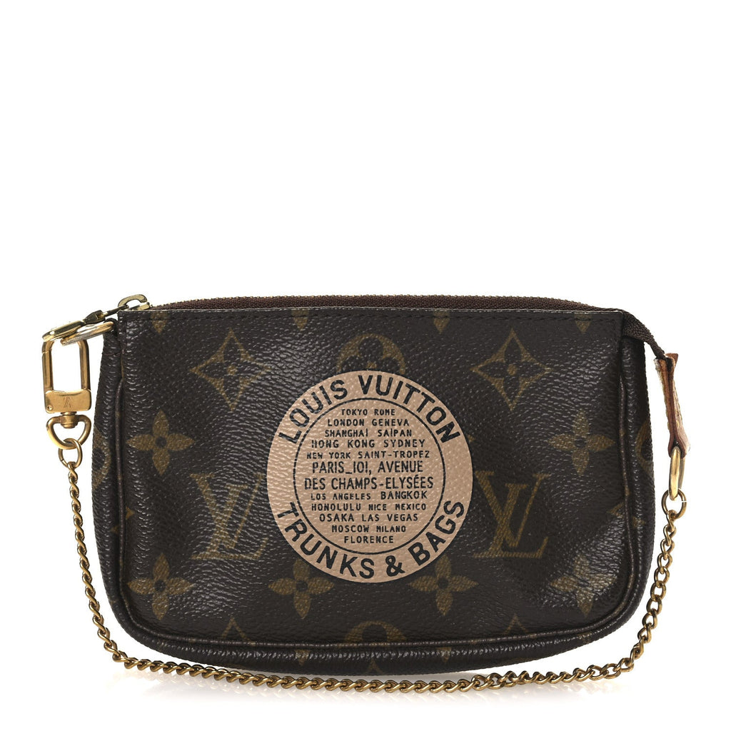 Louis Vuitton Monogram Complice Trunks and Bags Mini Pochette Accessories Beige