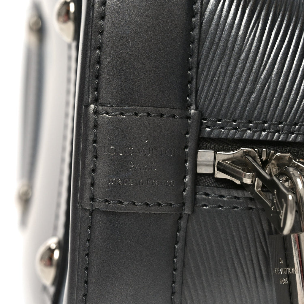 Louis Vuitton Metallic Epi Alma PM Black Silver