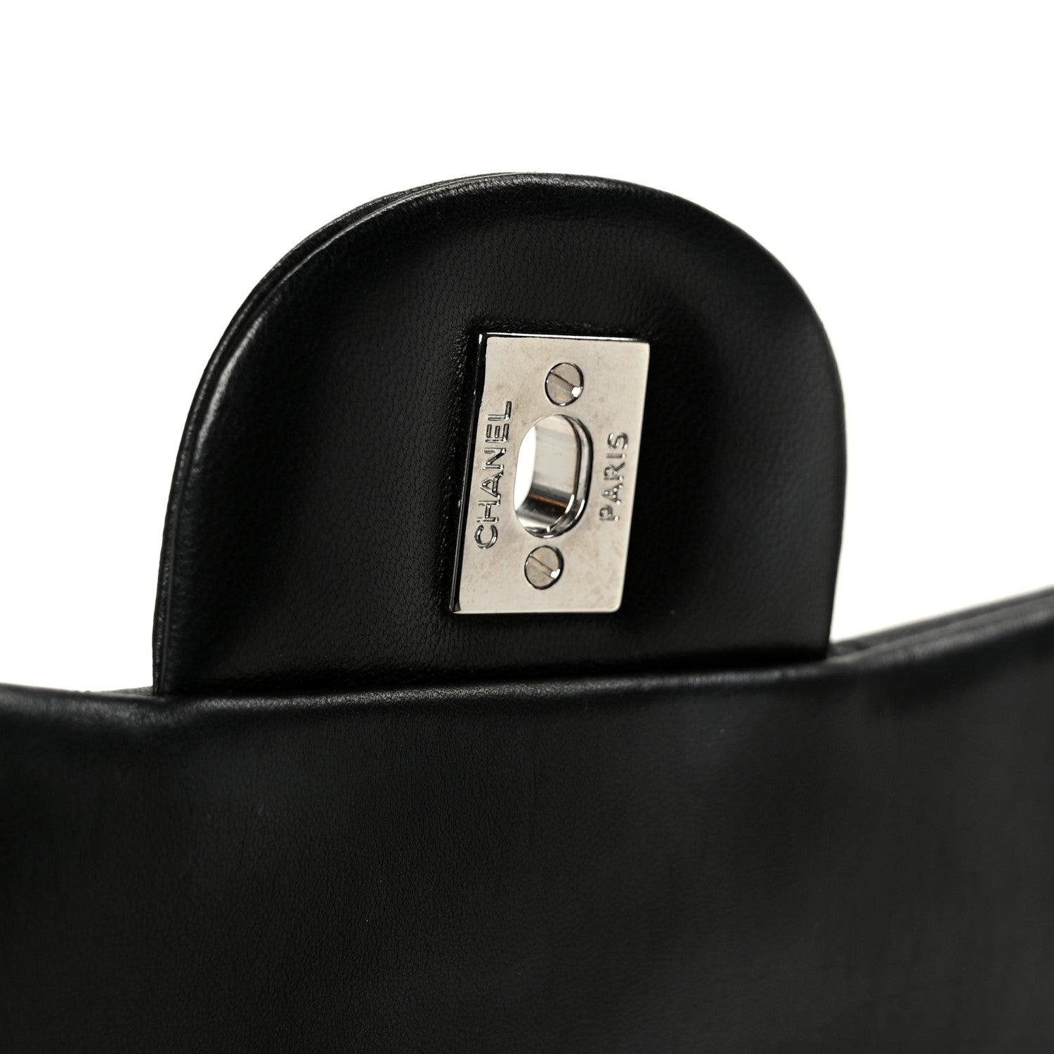 Chanel Lambskin Quilted Maxi Double Flap Black