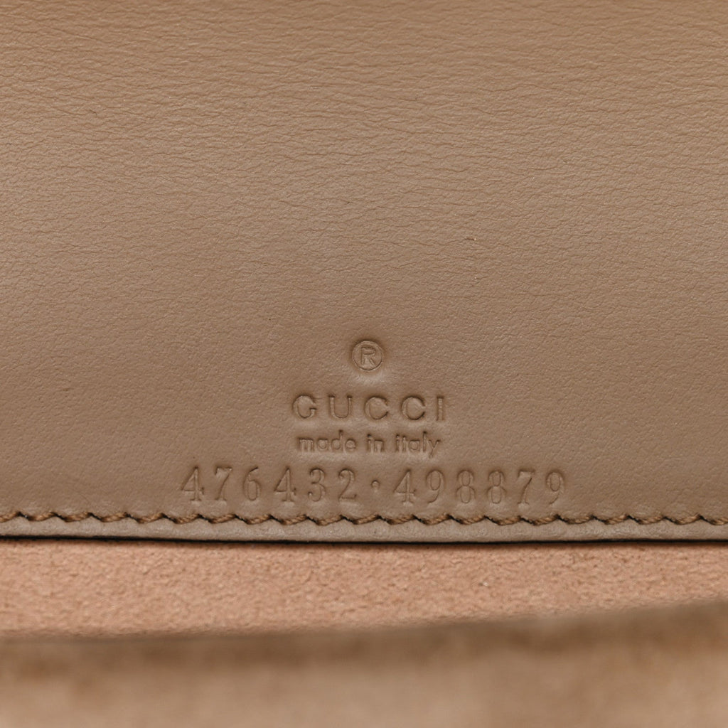 Gucci GG Supreme Monogram Super Mini Dionysus Shoulder Bag Taupe