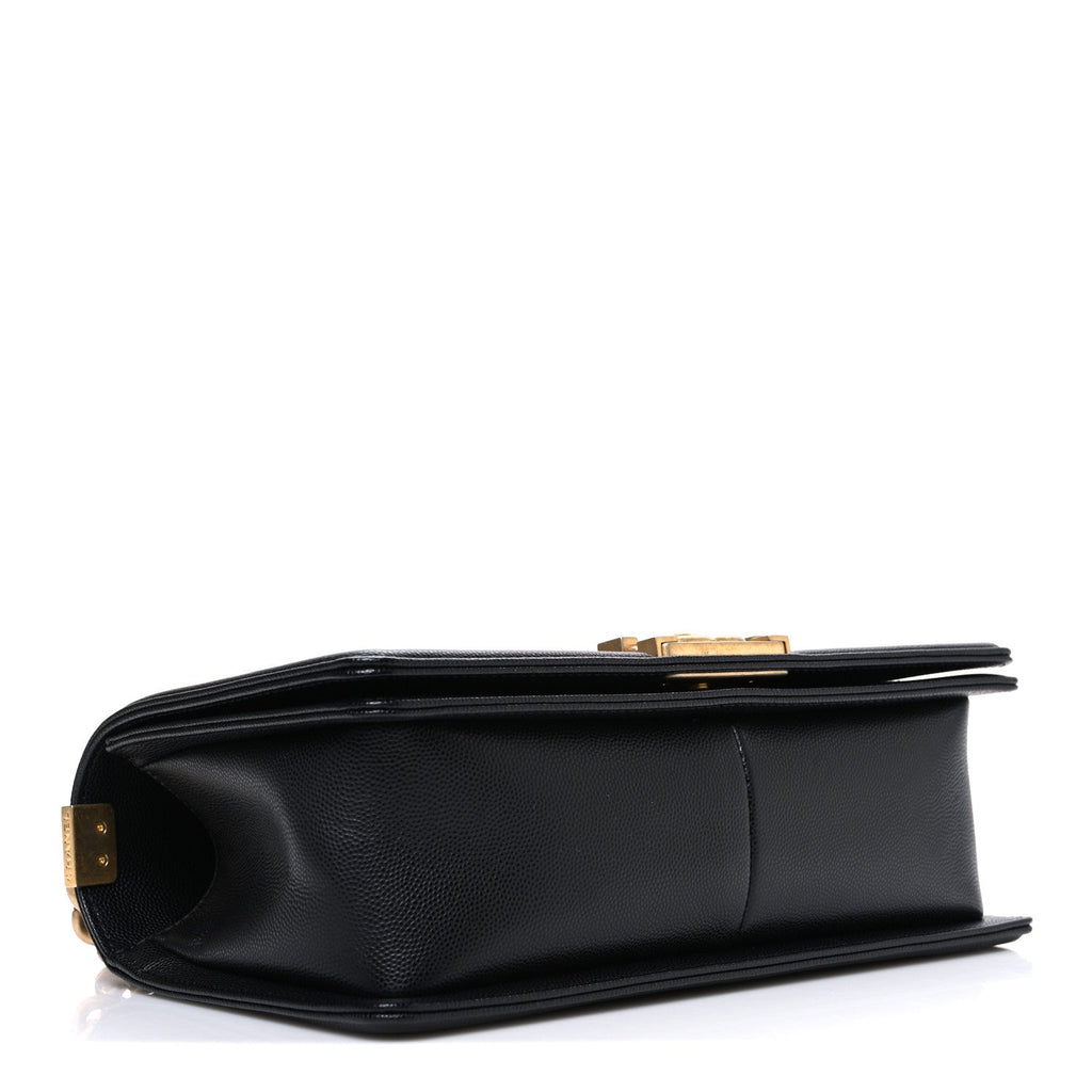 Chanel Caviar Quilted Medium Boy Flap Black