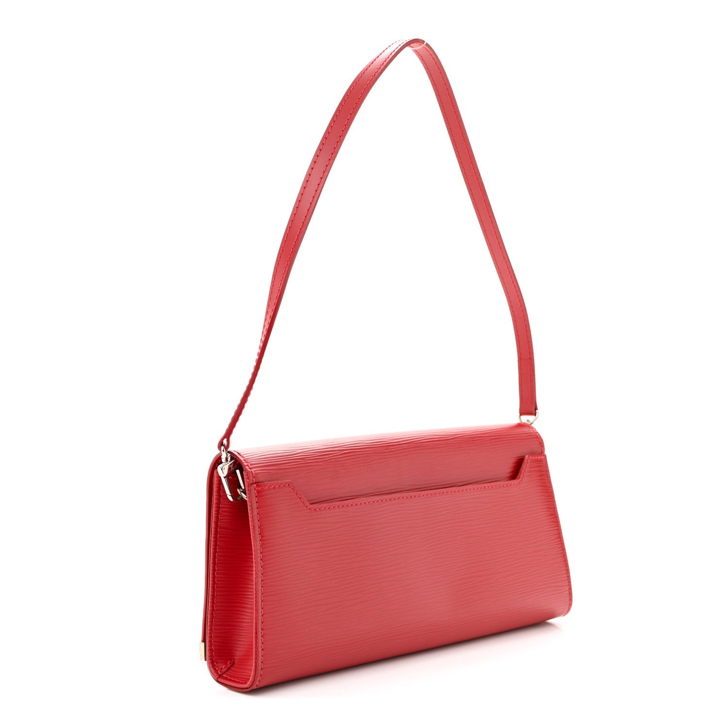 Louis Vuitton Epi Sevigne Clutch Red