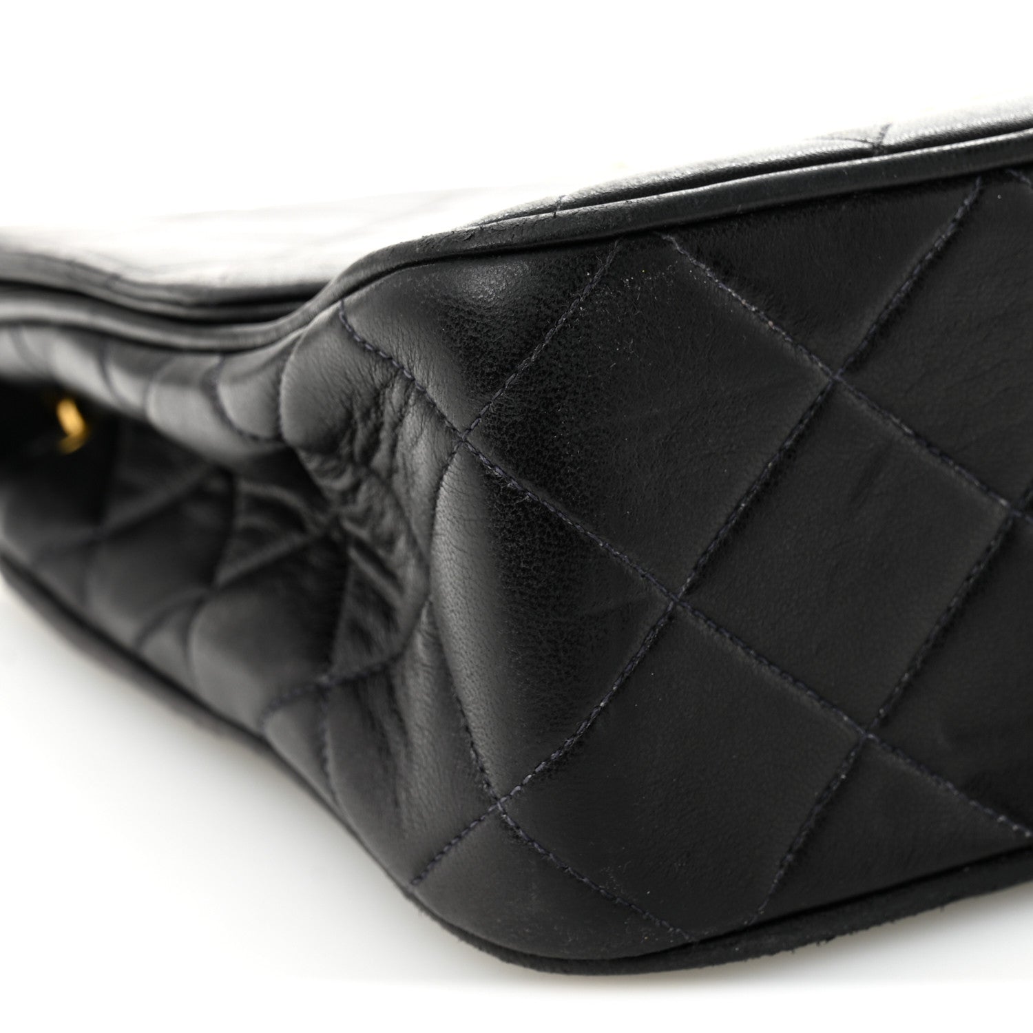 Chanel Lambskin Quilted Medium Single Flap Black