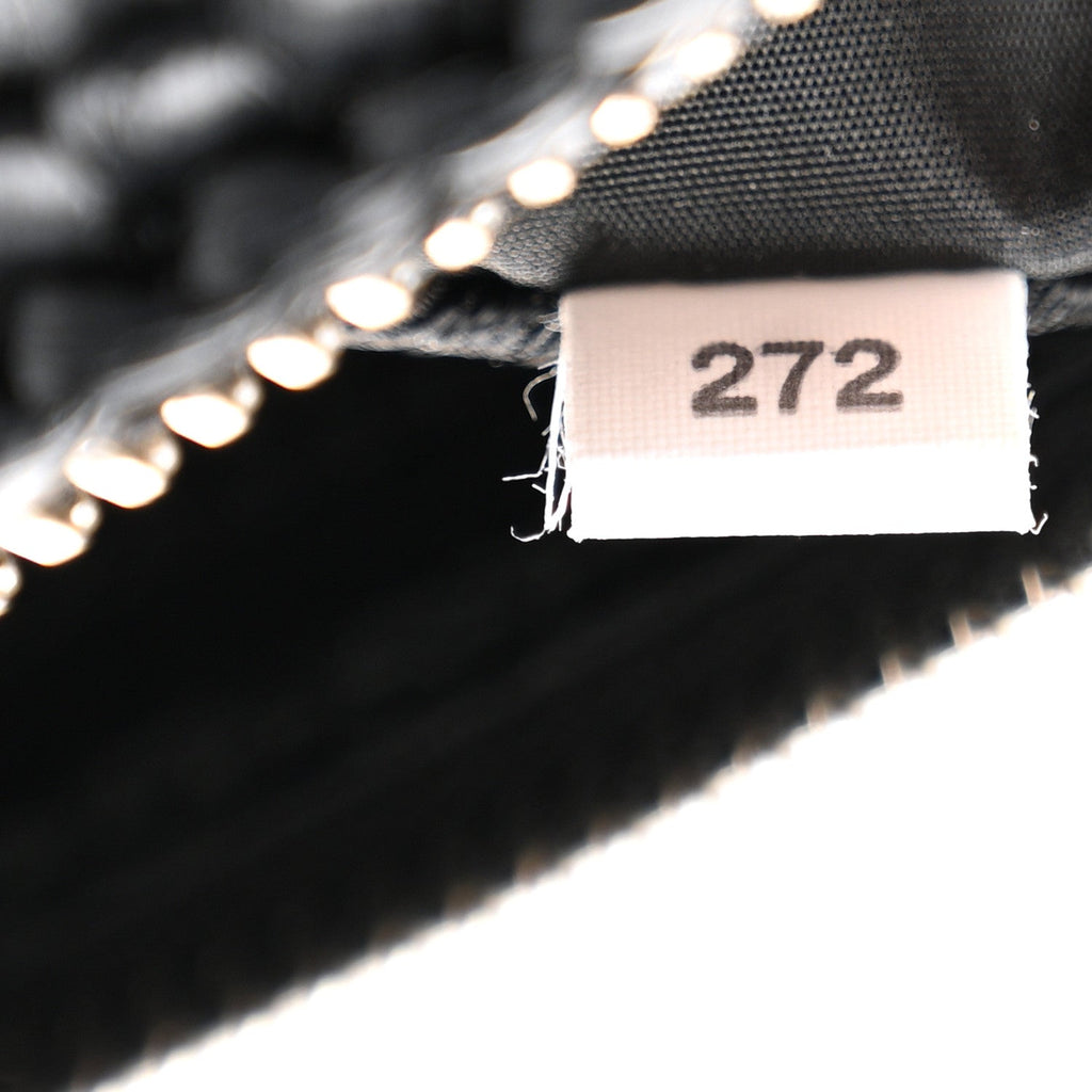 Prada Yarn Raffia Effect Crochet Triangle Shoulder Bag Black