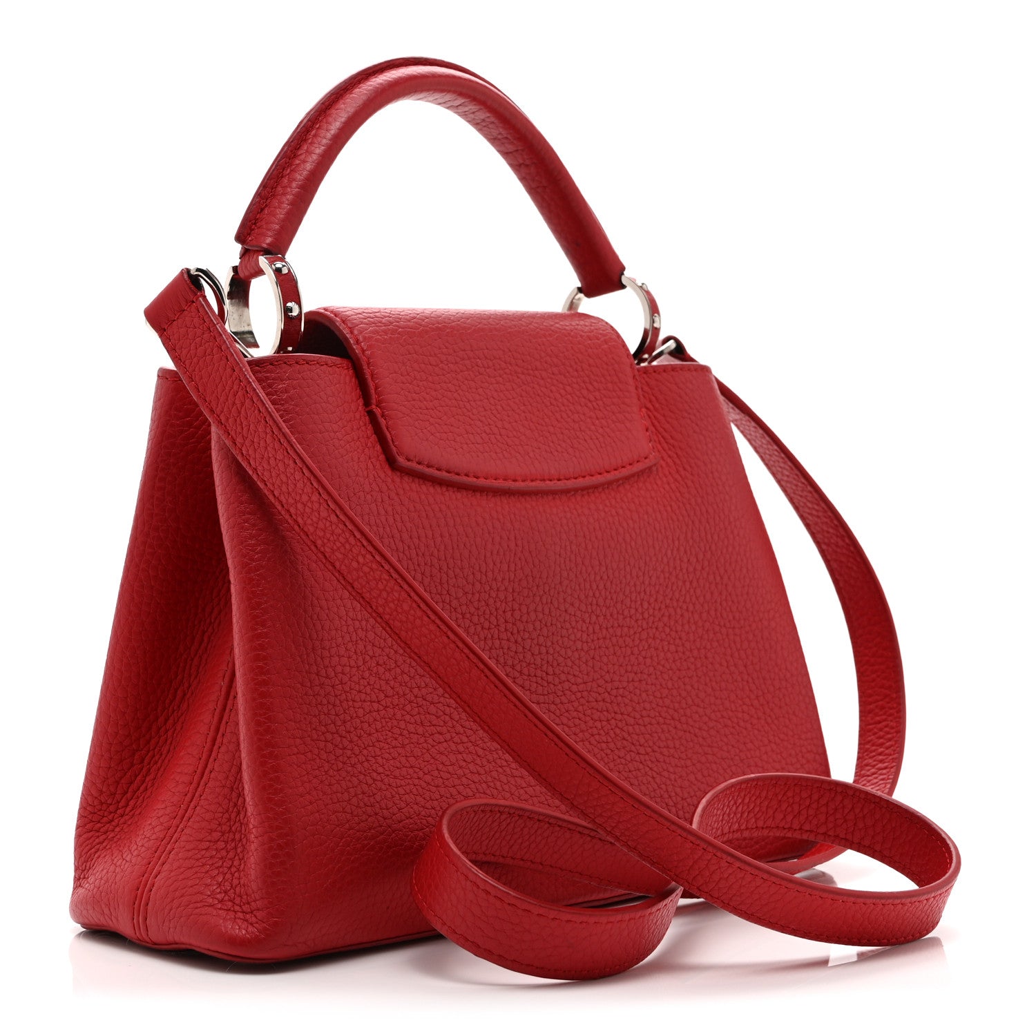 Louis Vuitton Taurillon Capucines BB Scarlet Red