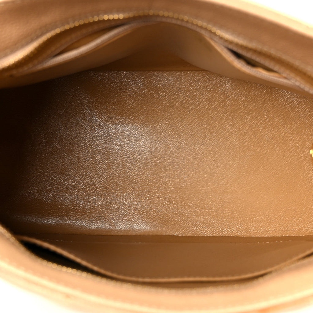 Chanel Caviar Quilted Medallion Tote Beige