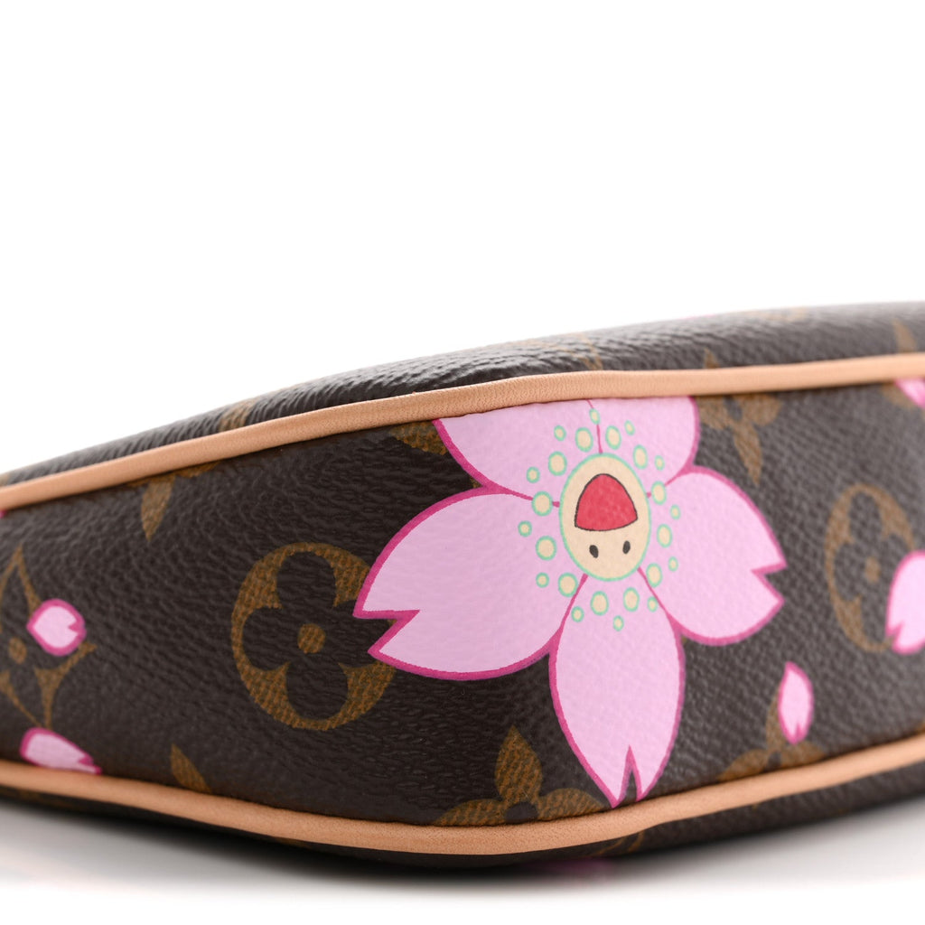 Louis Vuitton LV X TM Monogram Pochette Accessories Sakura Brown