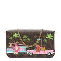 Louis Vuitton Monogram 2021 Christmas Animation Hollywood Pochette Felicie Chain Wallet Fuchsia